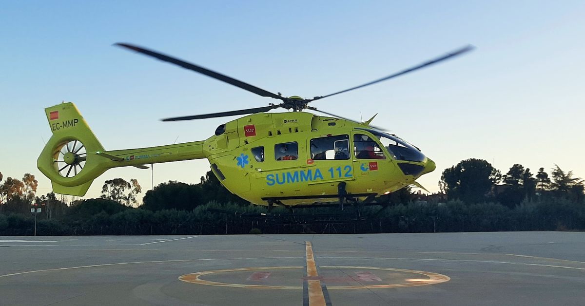 El menor ha sido trasladado de urgencia en un helicóptero medicalizado.
