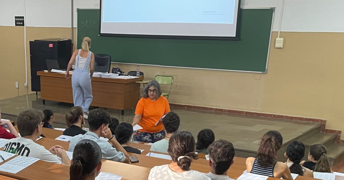 Imagen de un examen de acceso a la Universidad de Granada.