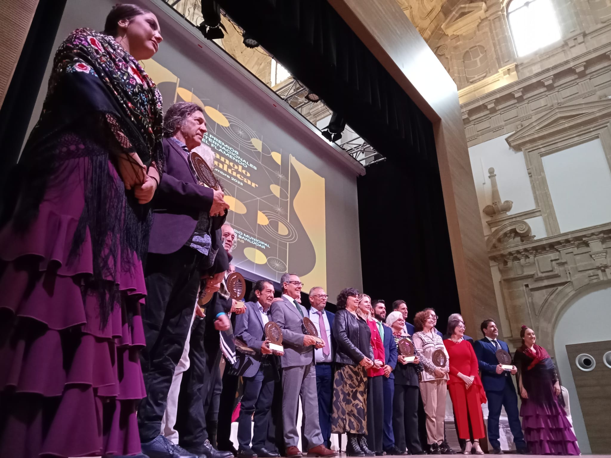 Imagen retrospectiva de los Premios Internacionales del Flamenco Manolo Sanlúcar 2023.