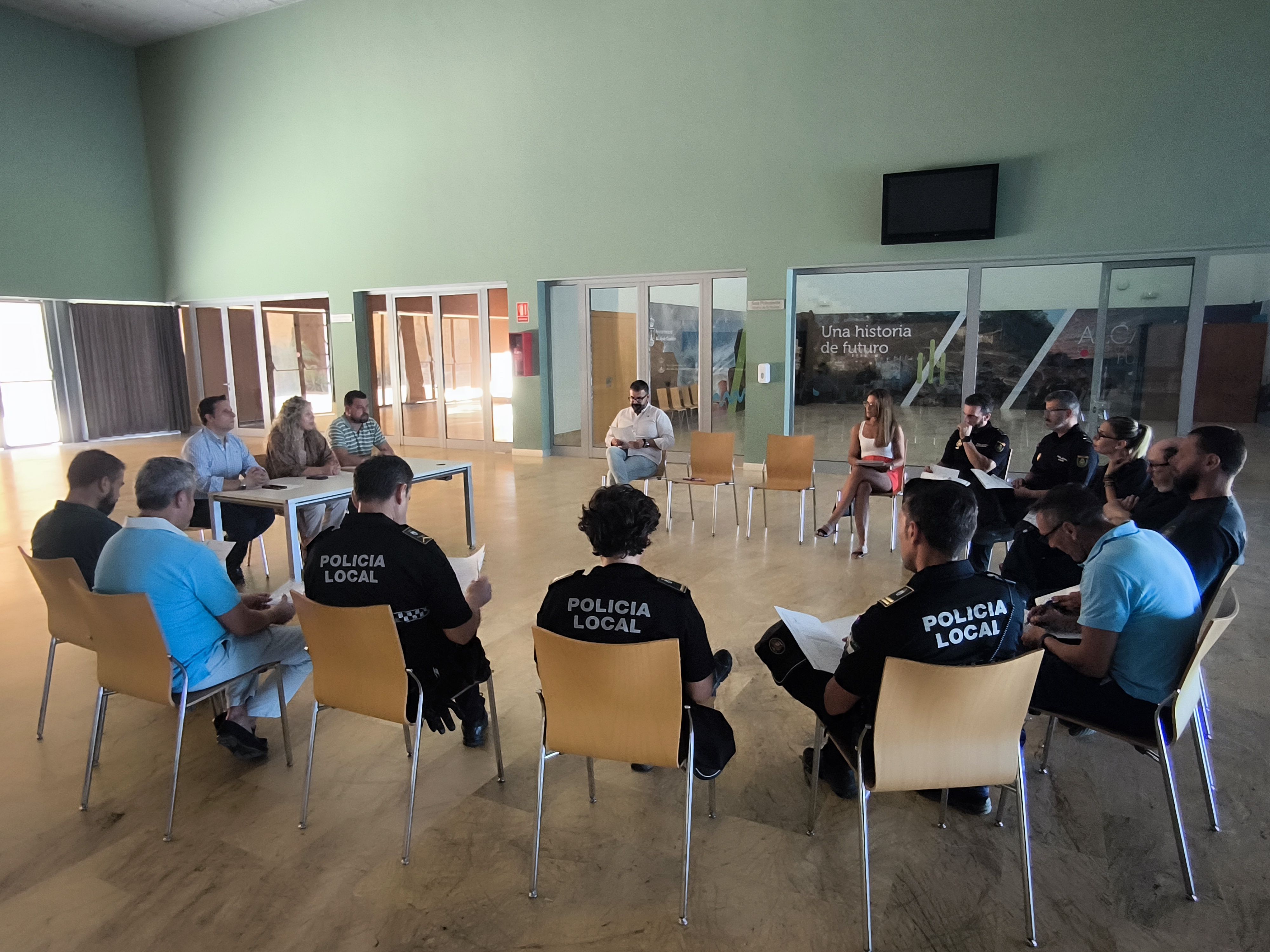 Un momento de la reunión de coordinación del Plan Glorias.