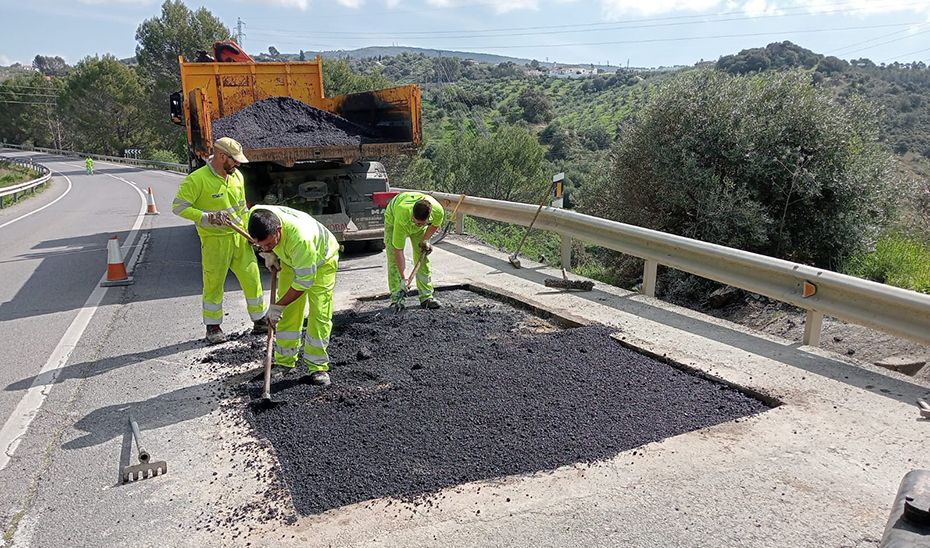 Un arreglo de carreteras en la provincia de Cádiz.