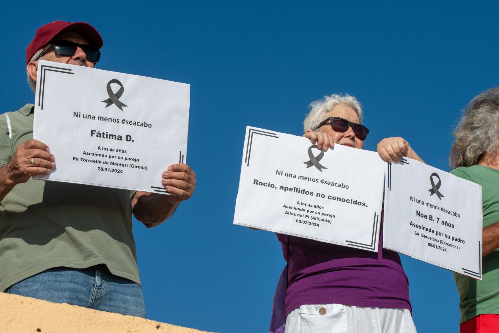 Marcha performance contra la violencia machista en Cádiz