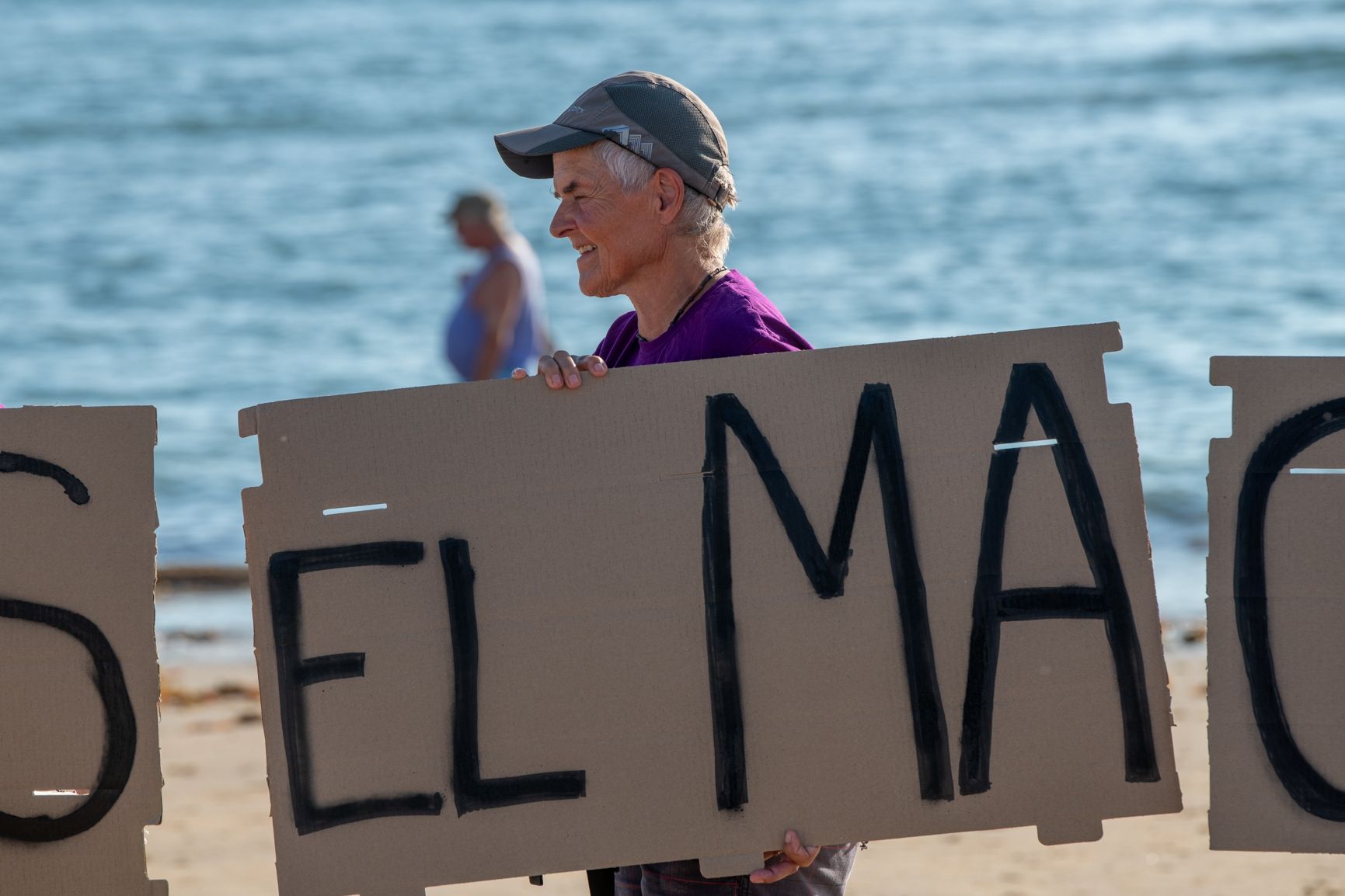 Marcha performance contra la violencia machista en Cádiz