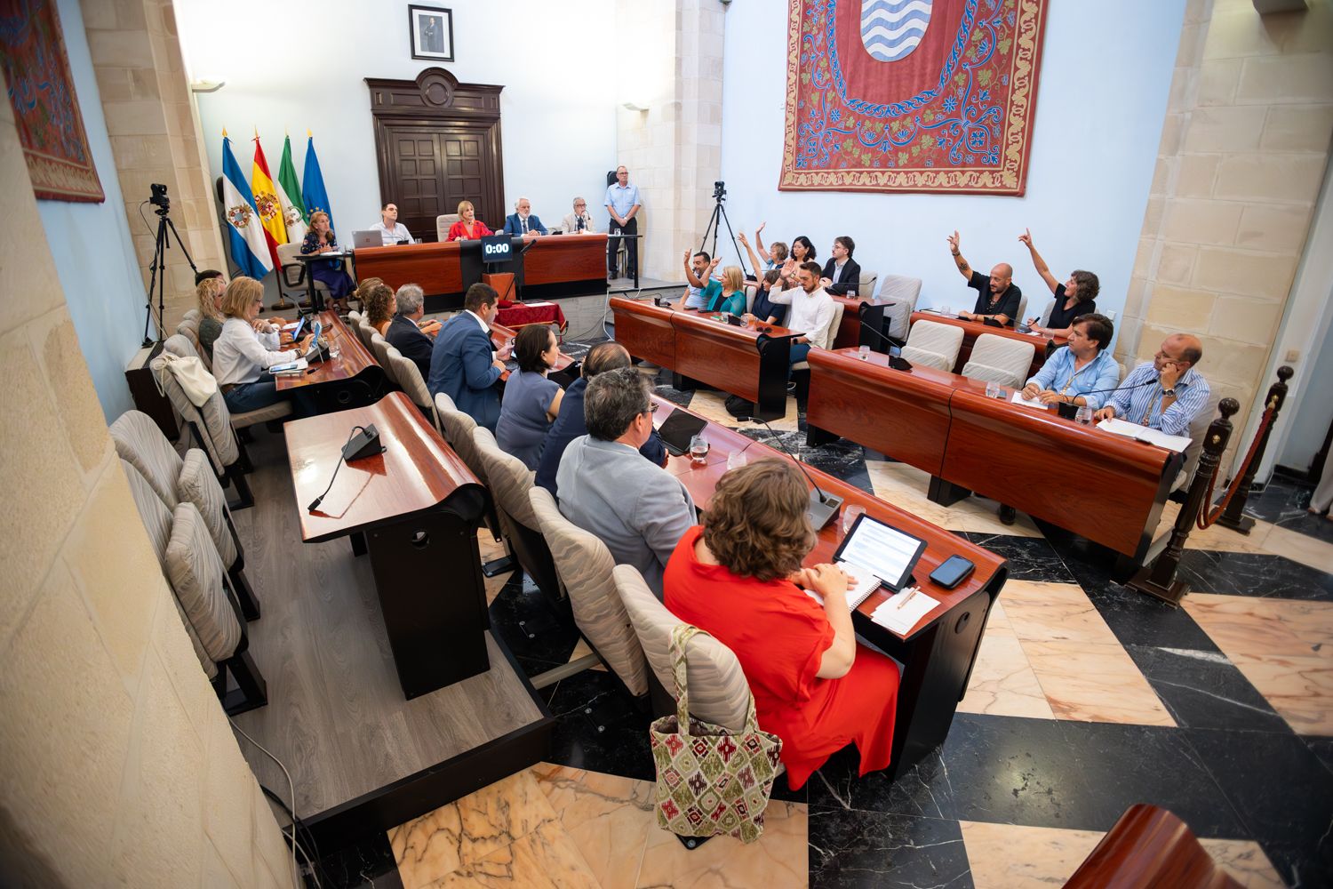 El pleno urgente de agosto en Jerez, en imágenes: el estreno de un nuevo edil socialista en una sesión muy 'económica'.