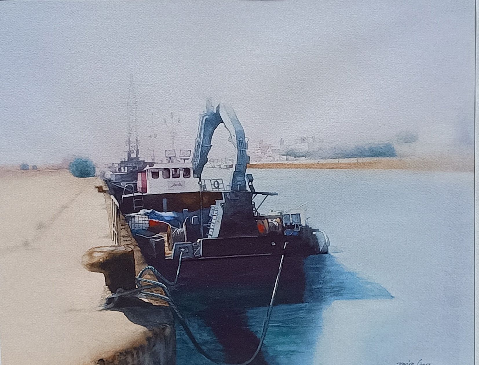 Uno los los cuadros que se colgarán en la exposición.