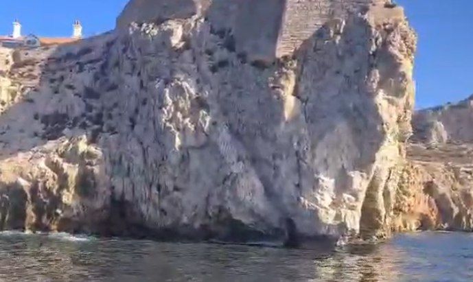 Fotograma del vídeo difundido por Verdemar Ecologistas en Acción en el que denuncian la situación del litoral del Estrecho.