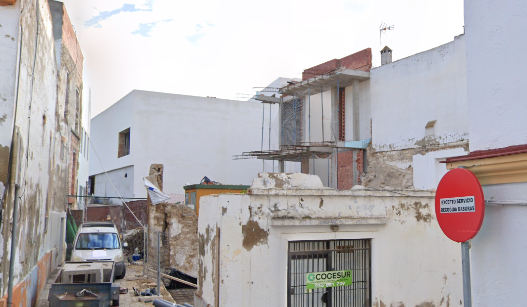 La calle Doctor Lillo, donde una de las fincas se incluye como ampliación del Museo del Flamenco de Jerez, en una imagen reciente.