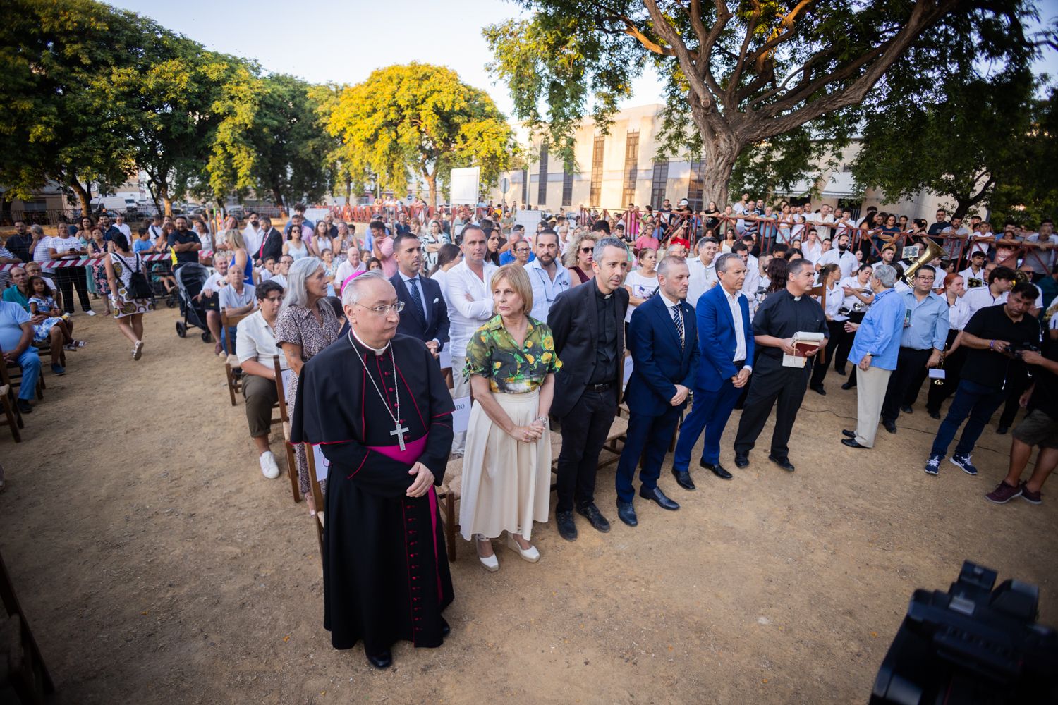 Colocación de la primera piedra de la casa de hermandad de Bondad y Misericordia