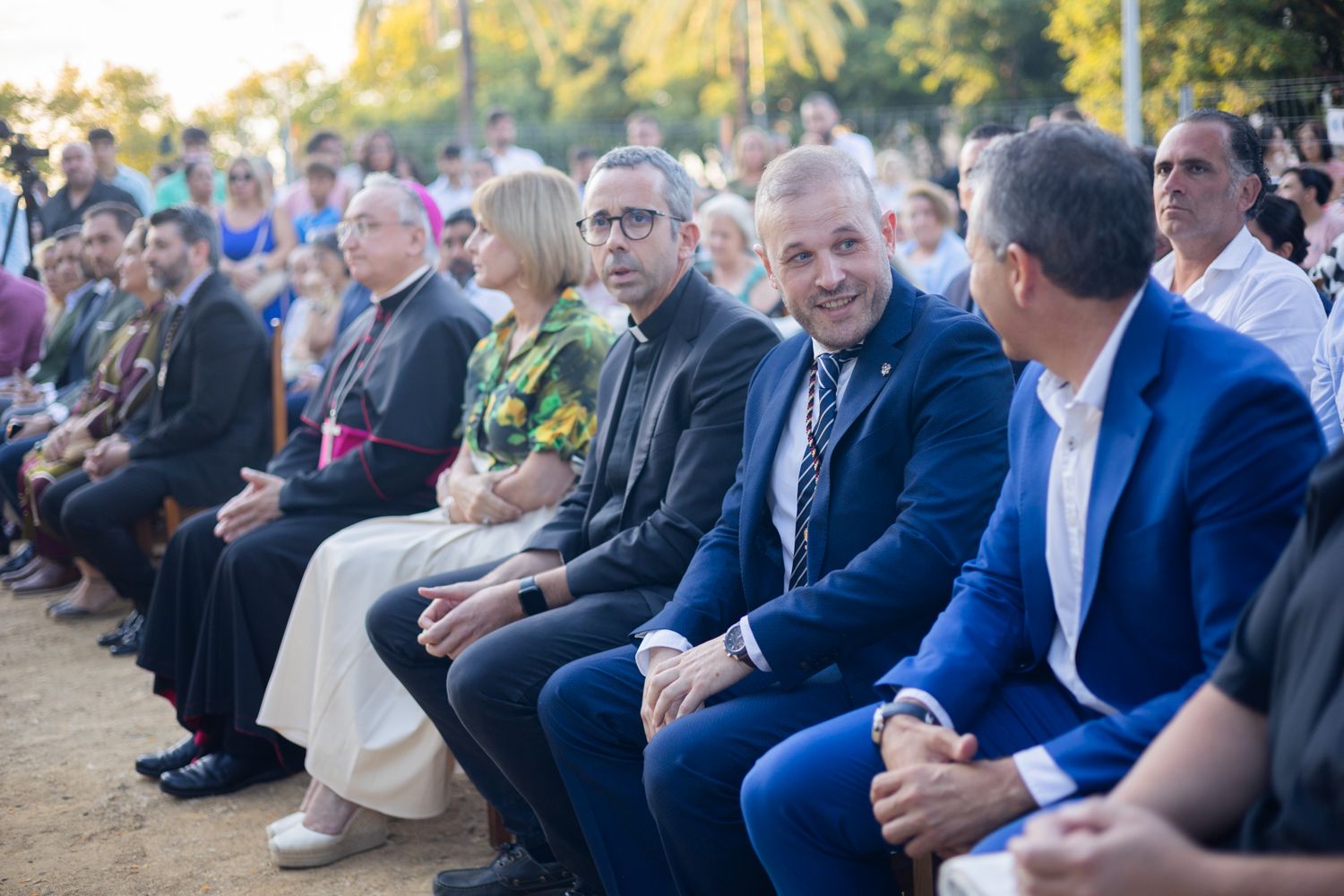 Colocación de la primera piedra de la casa de hermandad de Bondad y Misericordia