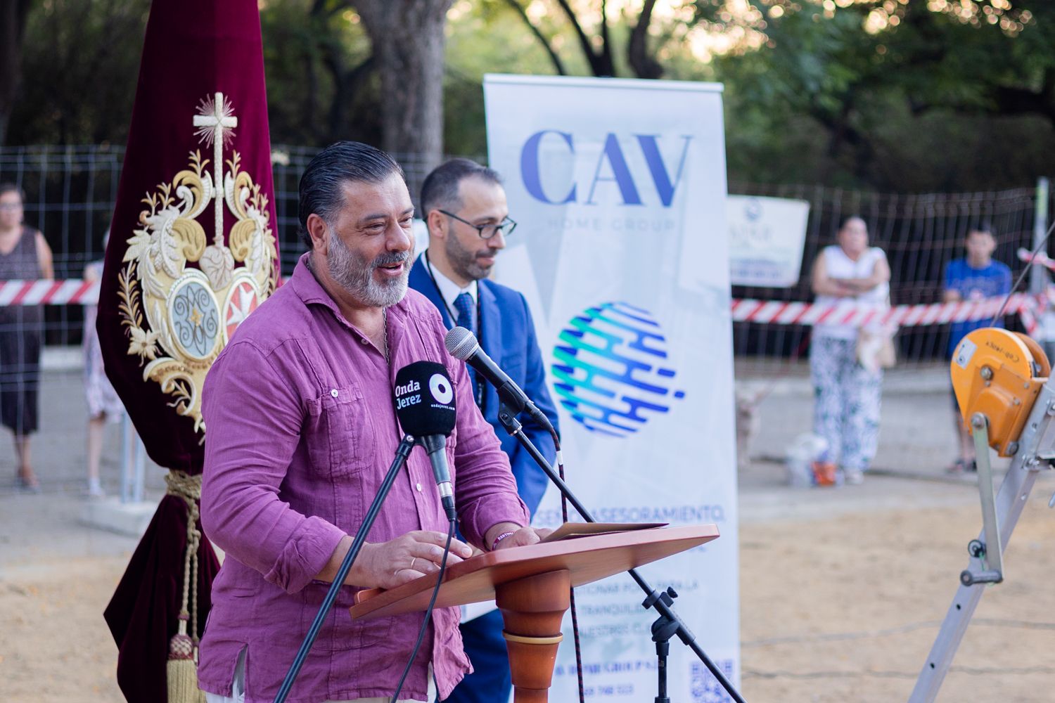 Colocación de la primera piedra de la casa de hermandad de Bondad y Misericordia