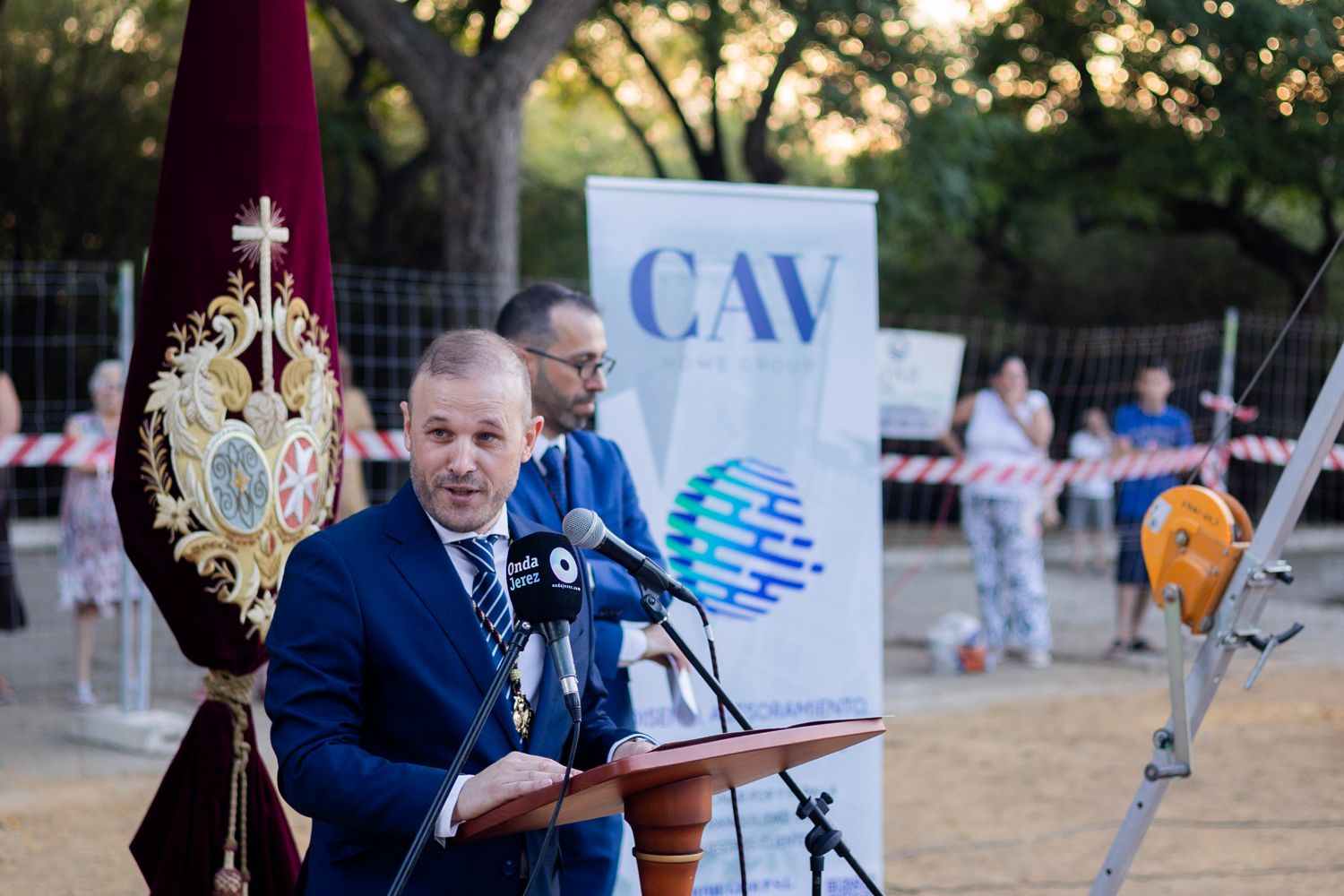 Colocación de la primera piedra de la casa de hermandad de Bondad y Misericordia