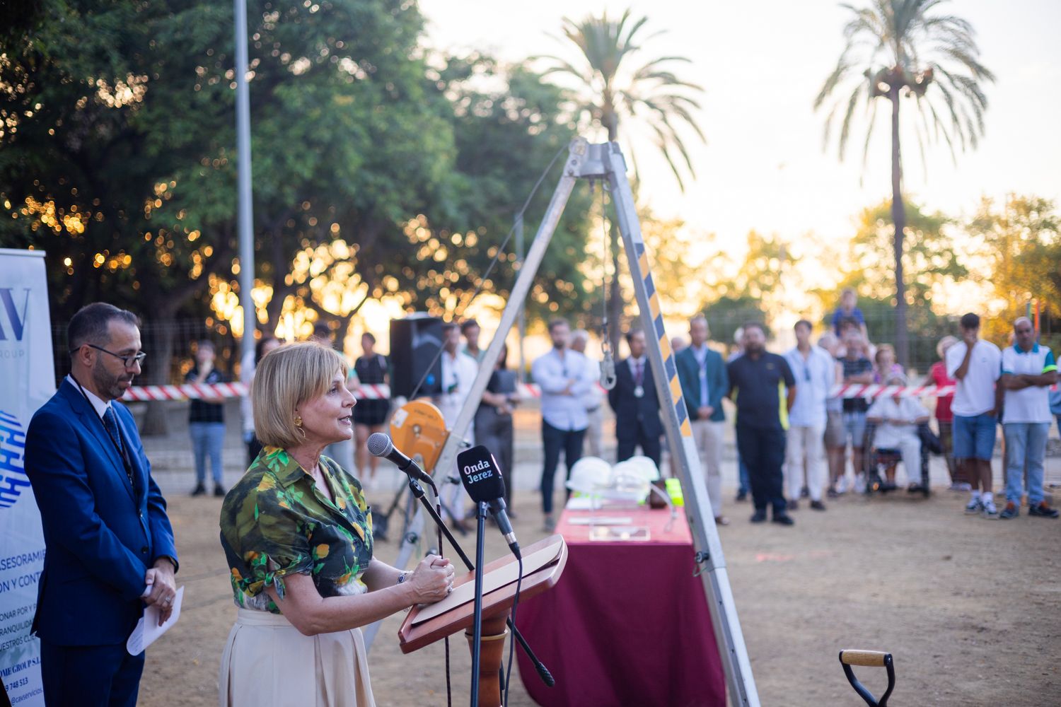 Colocación de la primera piedra de la casa de hermandad de Bondad y Misericordia