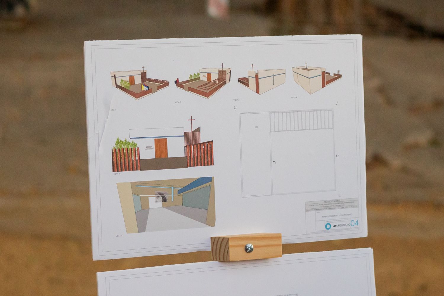 Colocación de la primera piedra de la casa de hermandad de Bondad y Misericordia