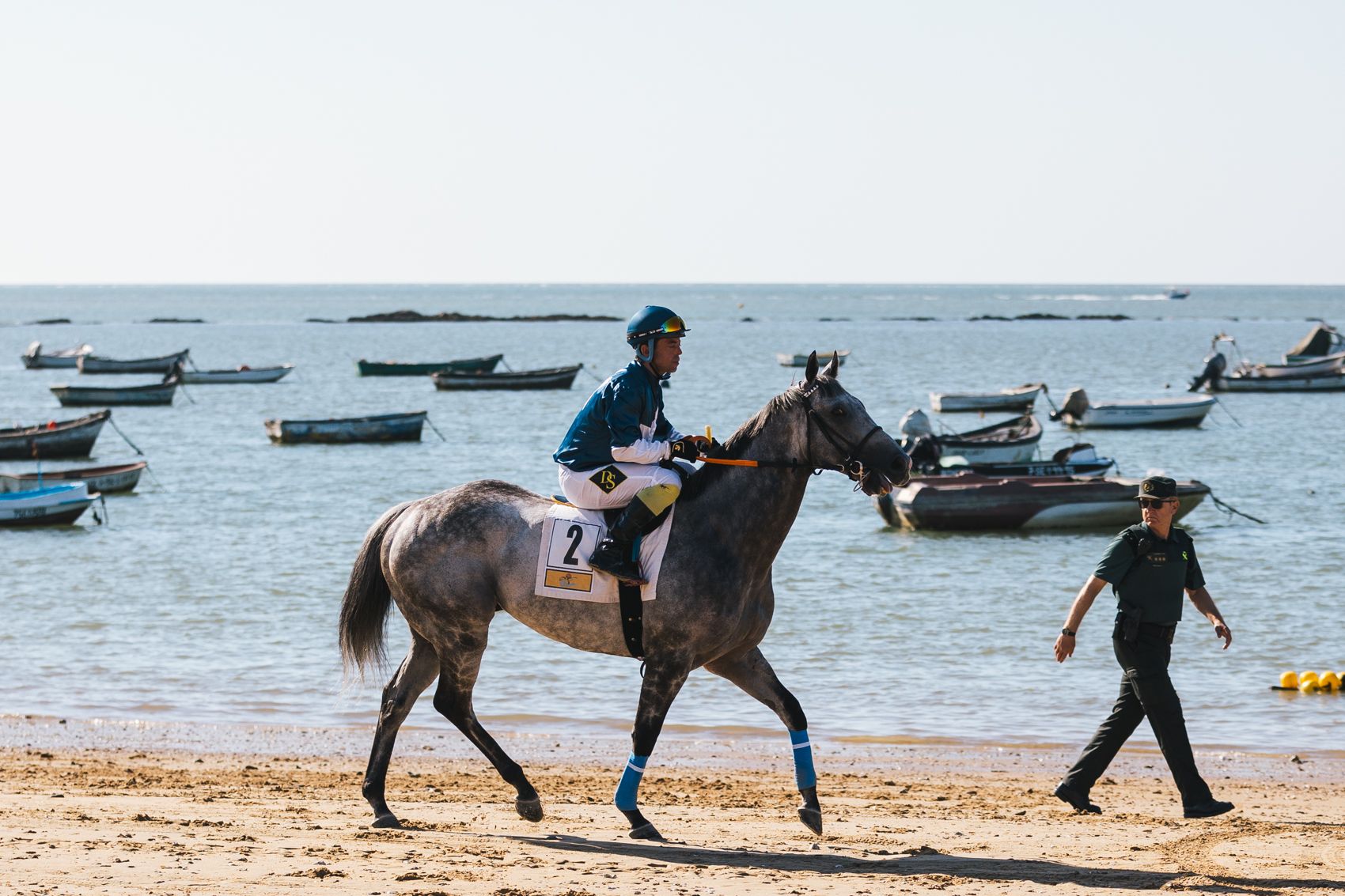 Segunda jornada del primer ciclo de las carreras de caballos en Sanlúcar