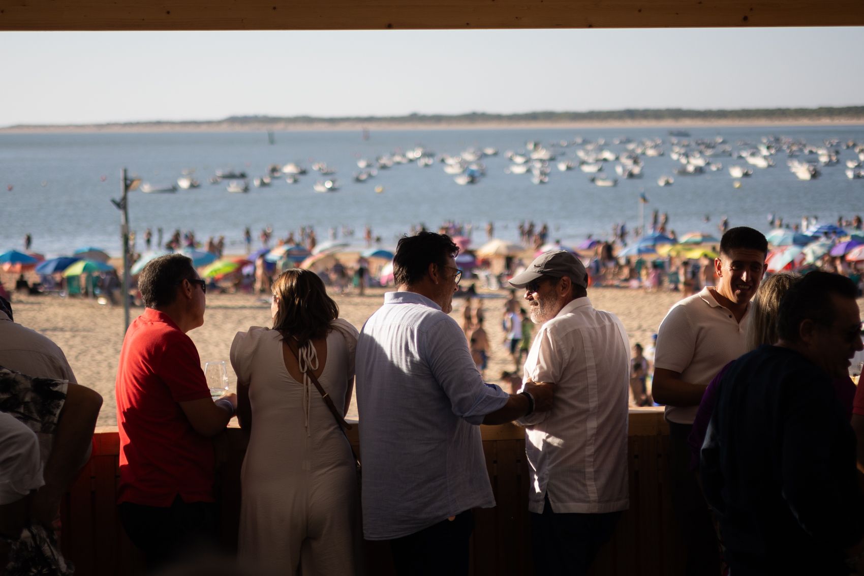 Ambiente dd público en las carreras de caballos.