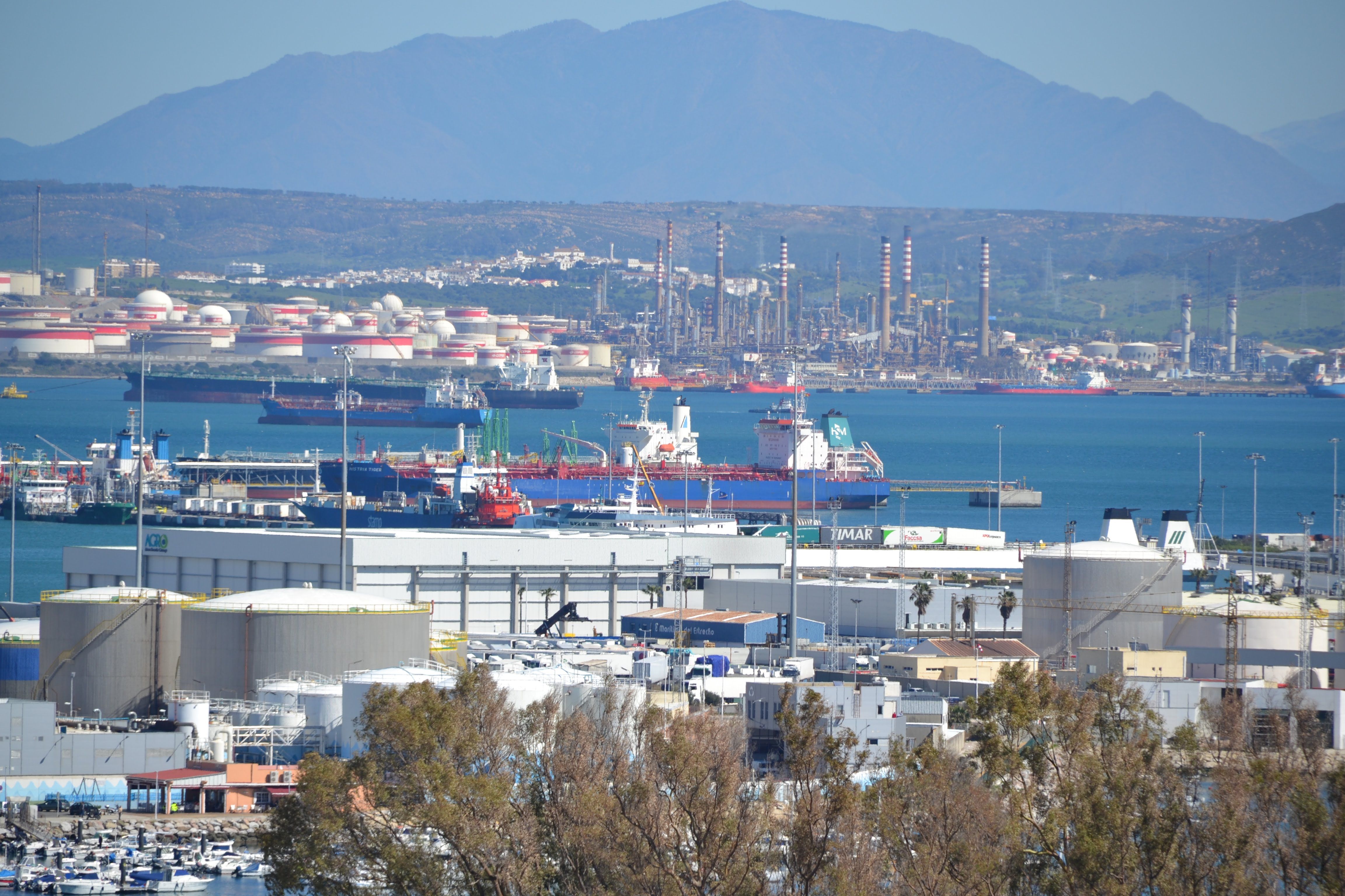 La Bahía de Algeciras, en una imagen difundida por Verdemar-EA.