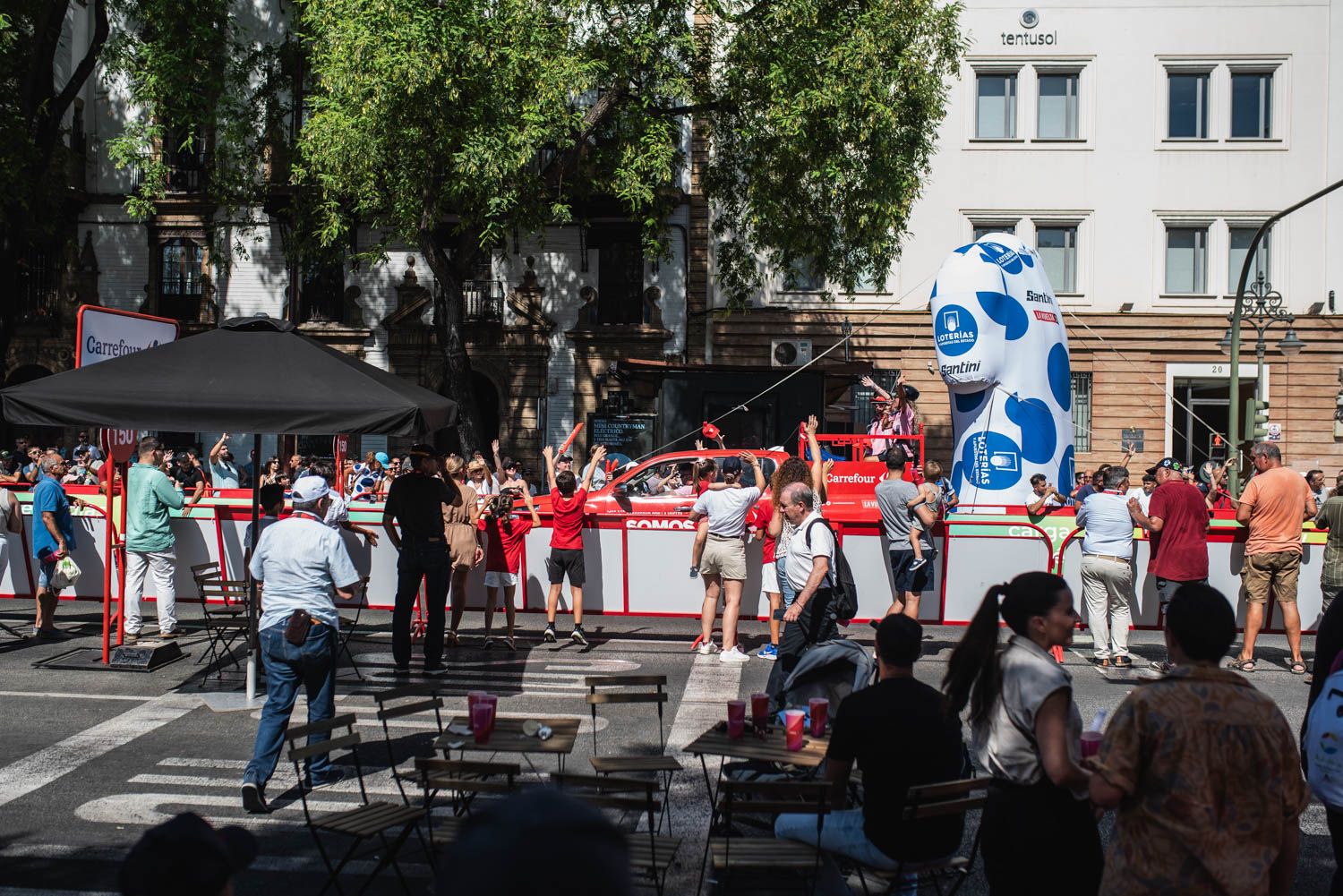 La llegada de La Vuelta a Sevilla, en imágenes