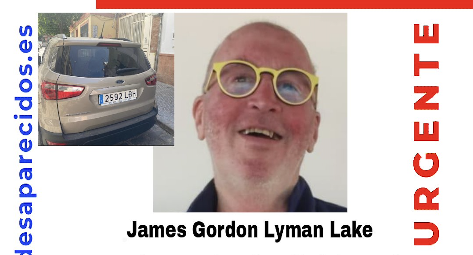 El vecino estadounidense de El Castillo de las Guardas que ha desaparecido.