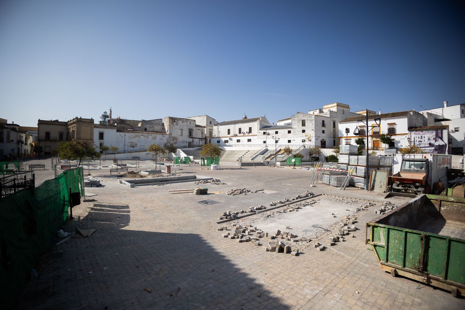 La plaza Belén de Jerez, donde irá un emparrado. 