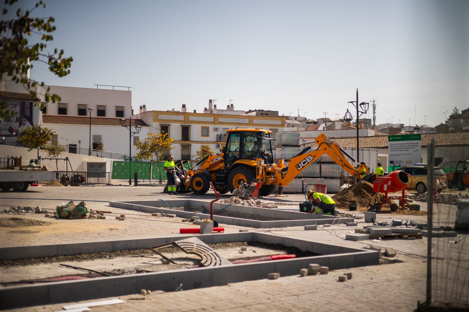 Trabajando en la mejora de la Plaza Belén