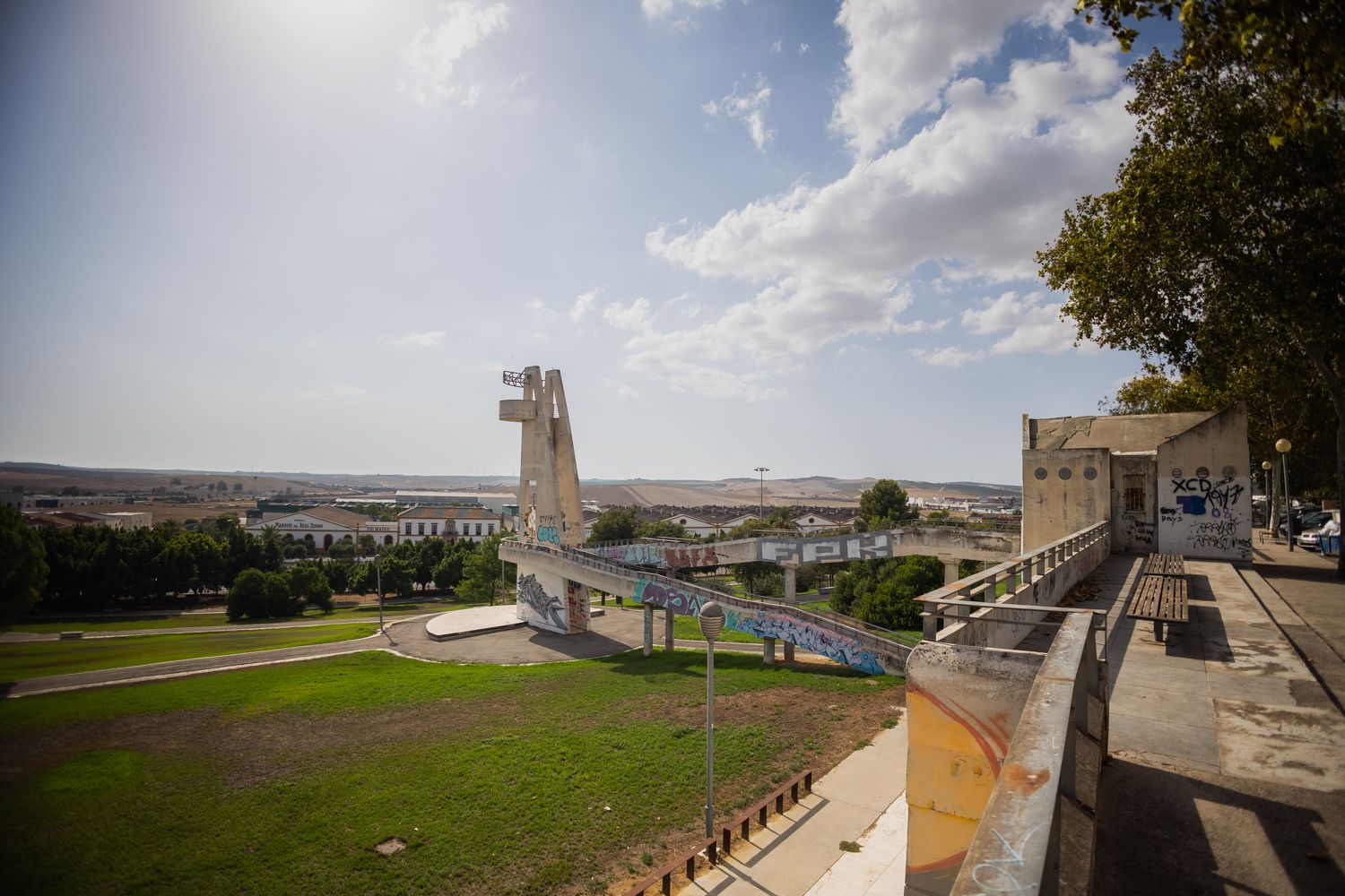 Un parque de Jerez, en una imagen reciente.