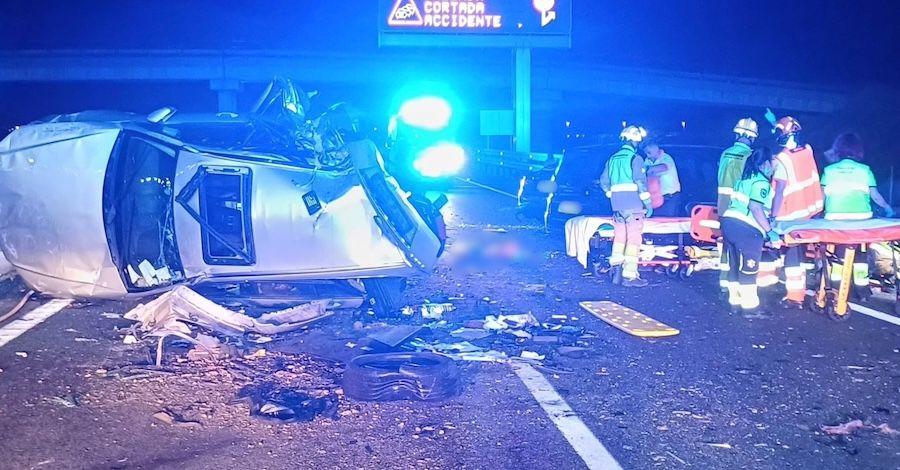 Lugar del accidente donde ha perdido la vida un menor.