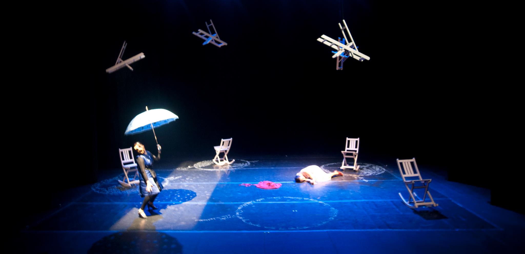 Imagen de archivo de un espectáculo de teatro de SilencioDanza.