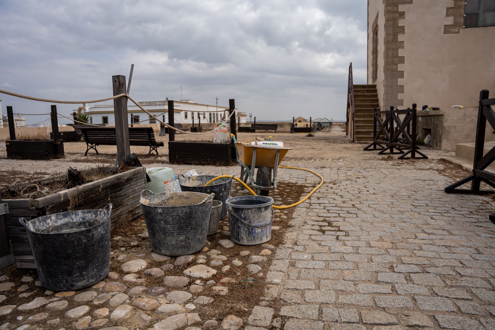 Trabajos en las Puertas de Tierra 