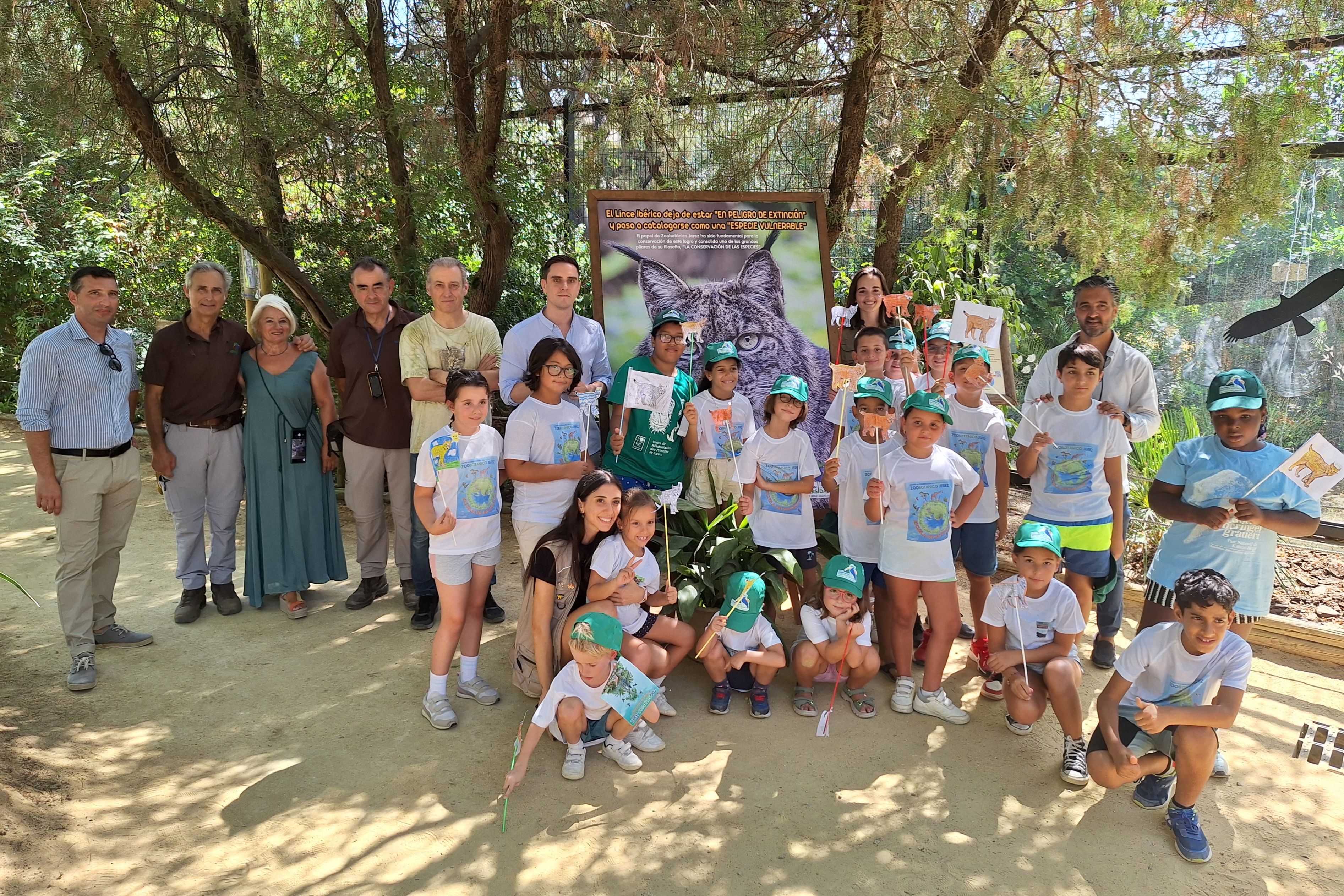 Jaime Espinar, en la presentación del cartel que celebra el trabajo realizado con el lince ibérico.
