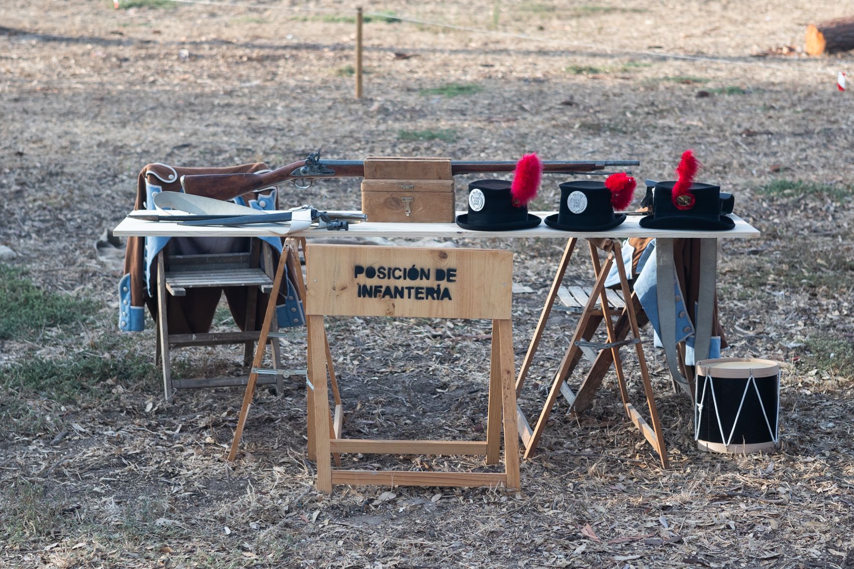 Campamento de soldados españoles