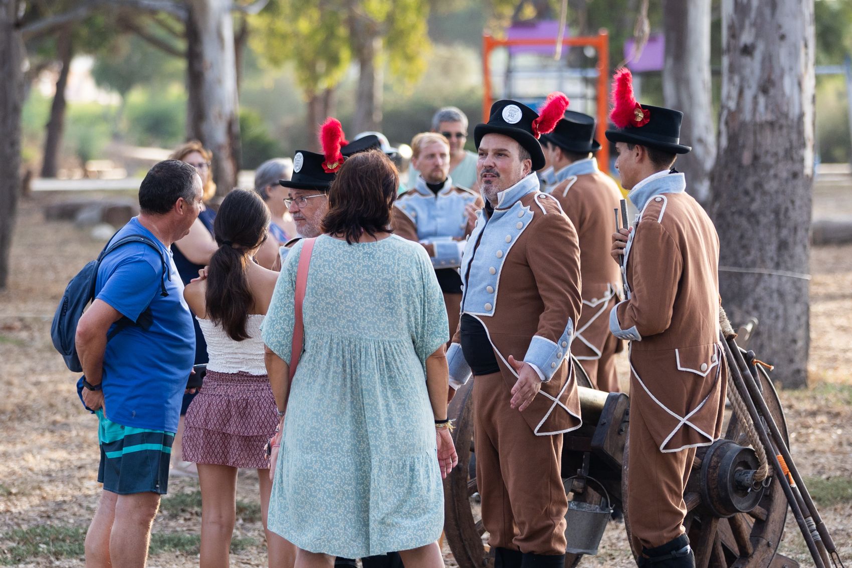 Campamento de soldados españoles