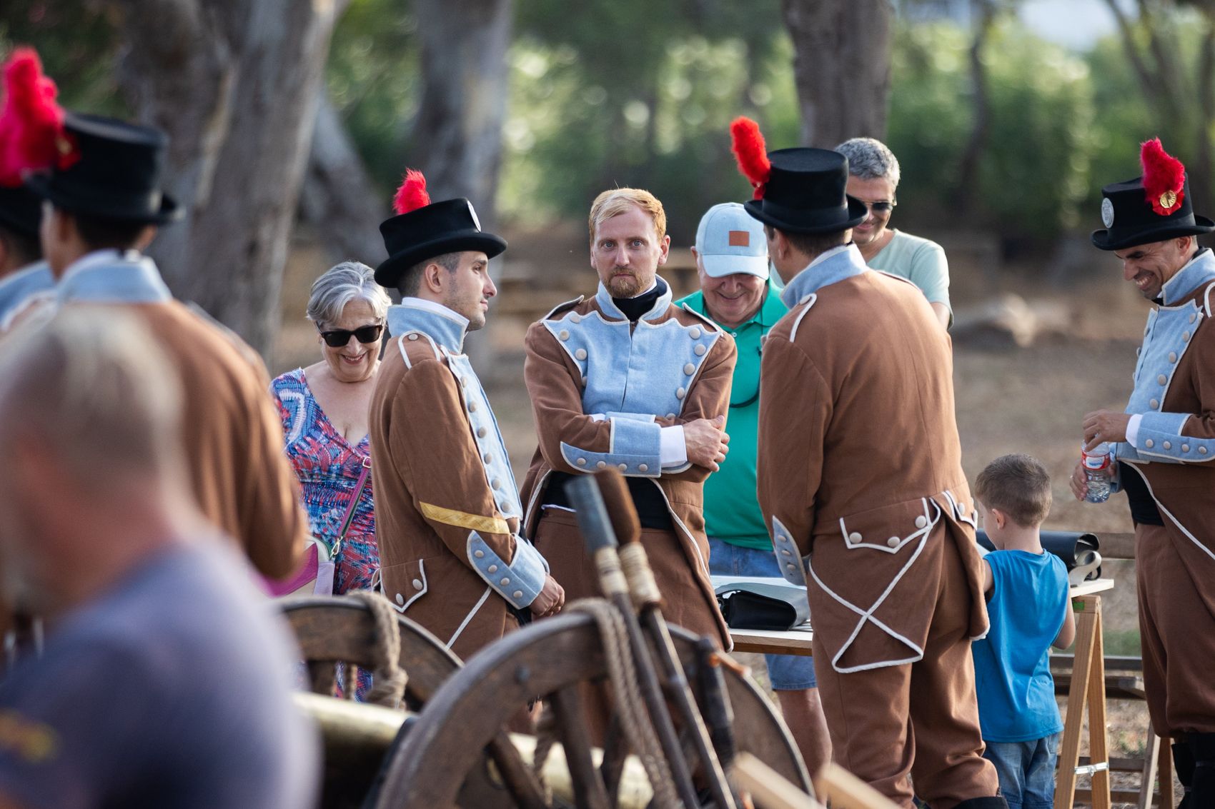 Campamento de soldados españoles