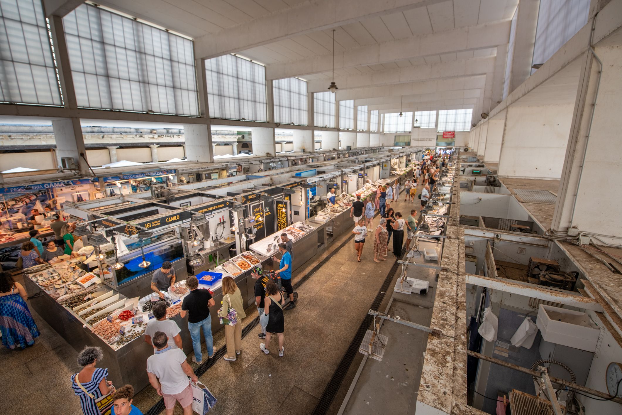 El mercado central de Cádiz.