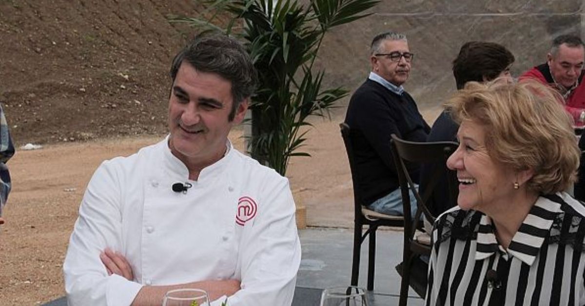 Jesulín de Ubrique, junto a su madre, en 'MasterChef'. Jesulín de Ubrique, junto a su madre, en 'MasterChef'.