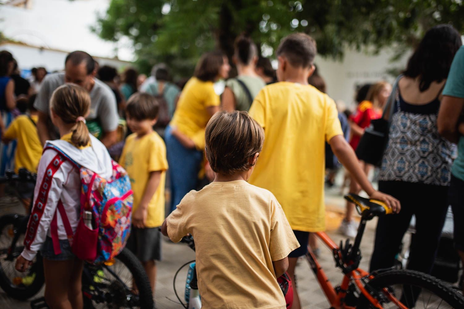El inicio de las clases en un centro educativo de Sevilla.