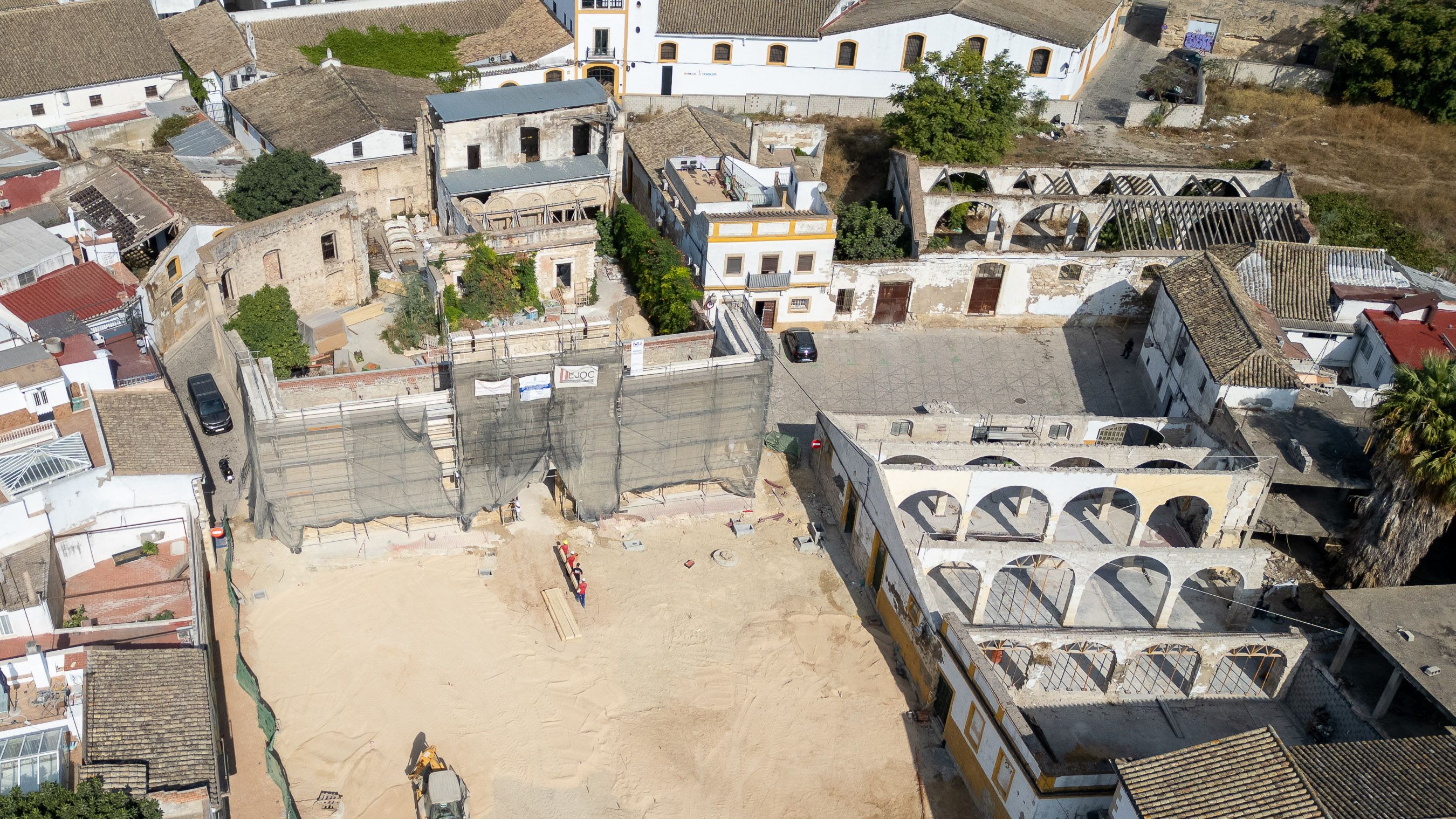 Intramuros, a vista de pájaro, en Jerez. JUAN CARLOS TORO Intramuros, a vista de pájaro, en Jerez. JUAN CARLOS TORO