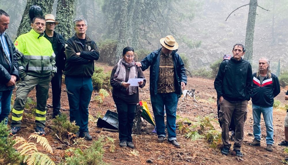 Un momento de la despedida.