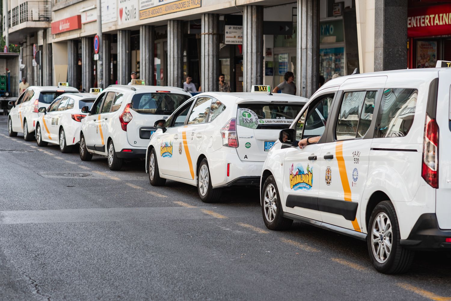 Taxis en Sevilla.