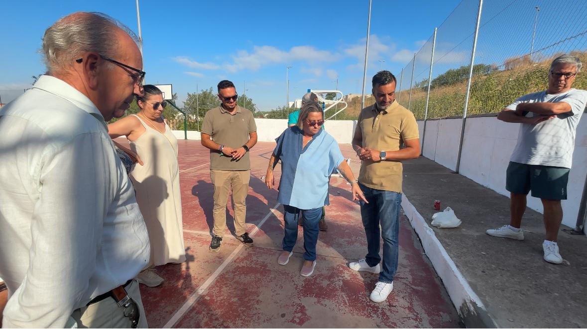 José Antonio Díaz, de visita en el parque Sebastián Peña.
