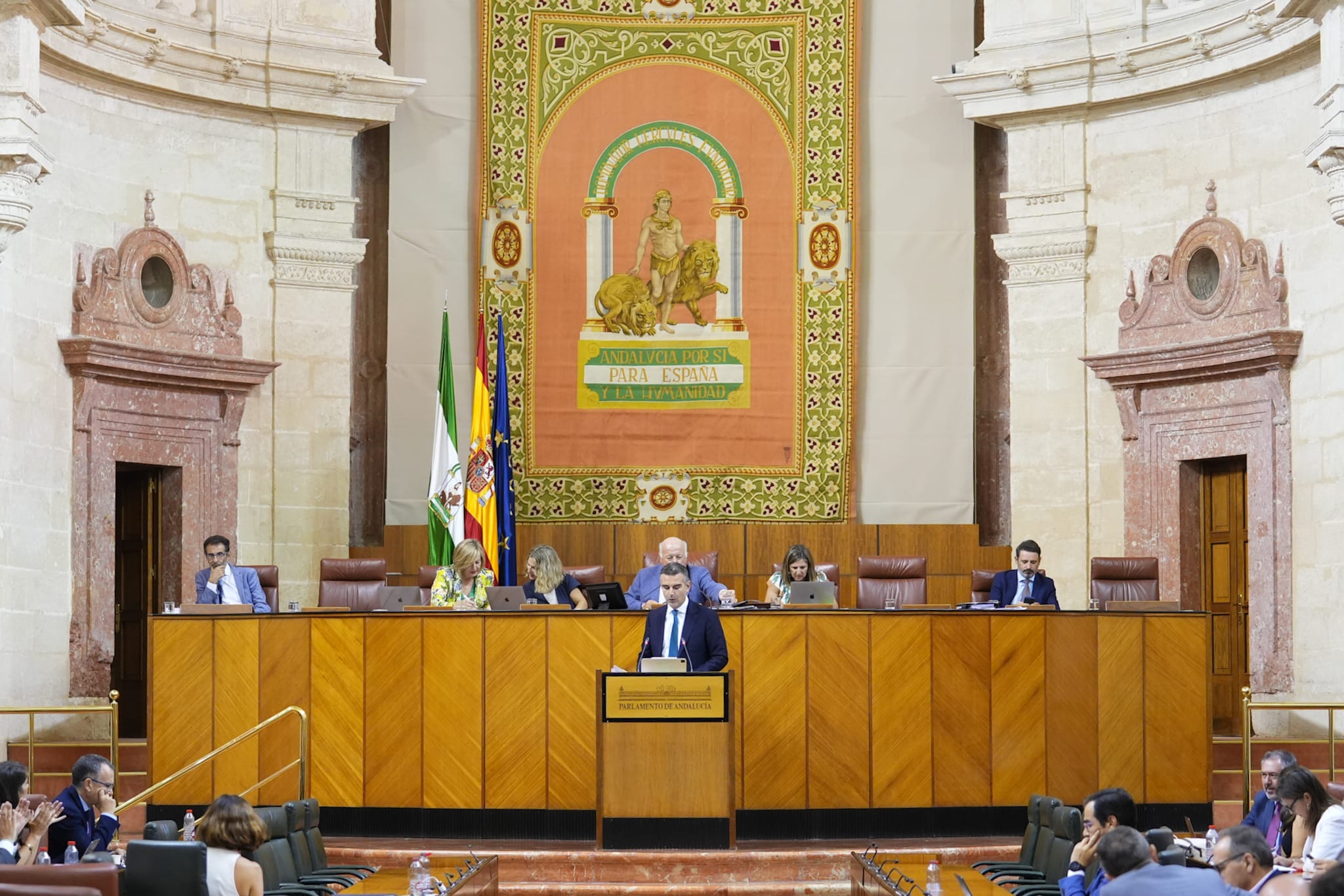 El pleno del Parlamento de Andalucía, este jueves.