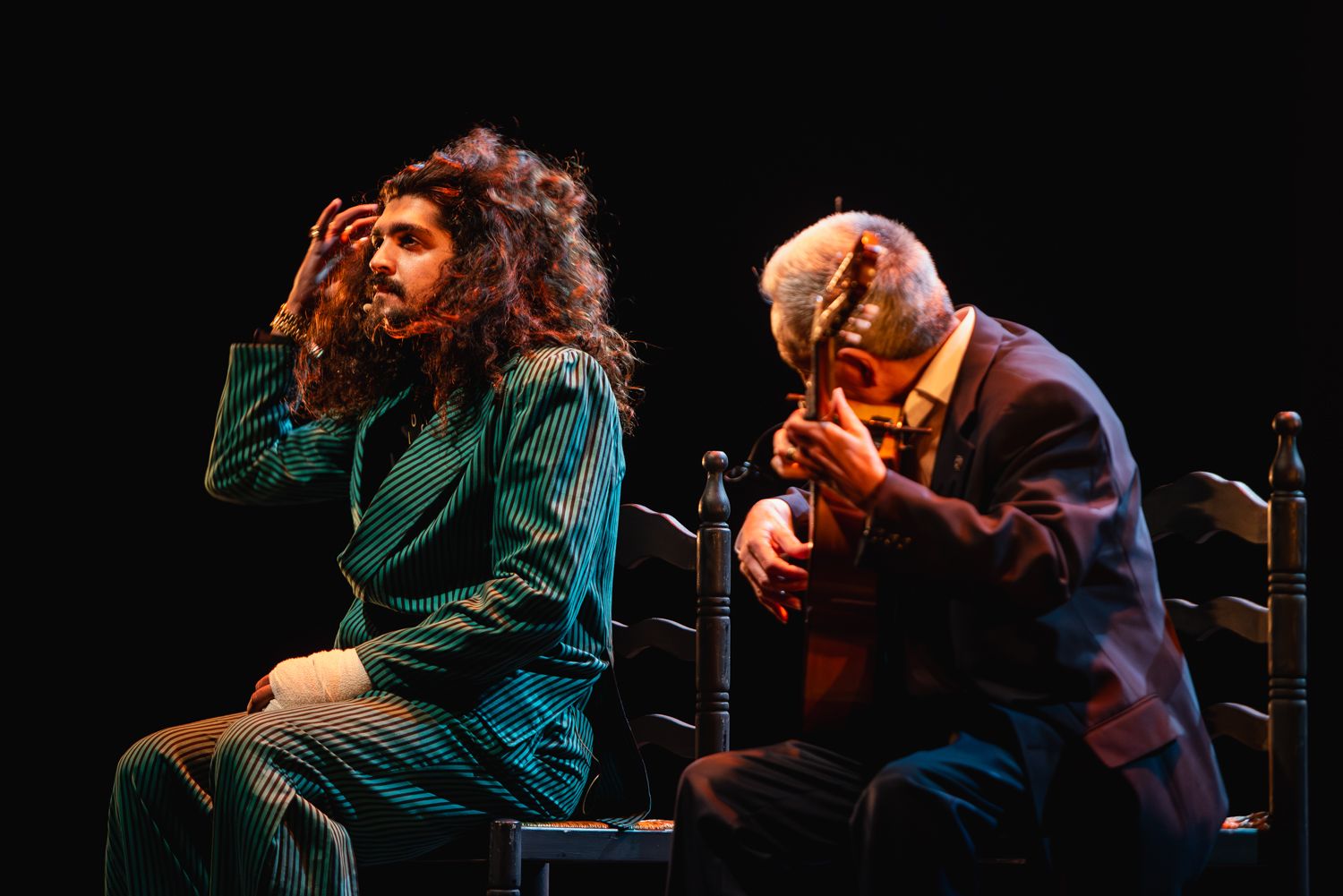 Las imágenes de la actuación de Israel Fernández y Antonio el Relojero en la Bienal de Flamenco de Sevilla 2024