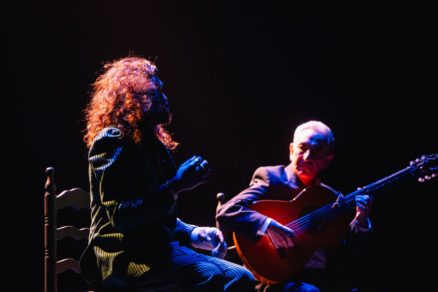 Las imágenes de la actuación de Israel Fernández y Antonio el Relojero en la Bienal de Flamenco de Sevilla 2024