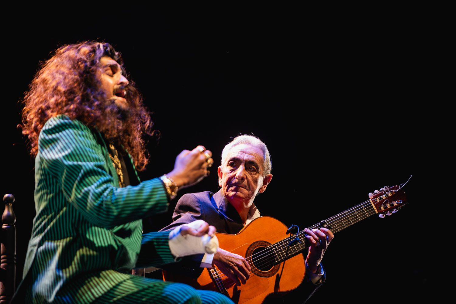 Las imágenes de la actuación de Israel Fernández y Antonio el Relojero en la Bienal de Flamenco de Sevilla 2024