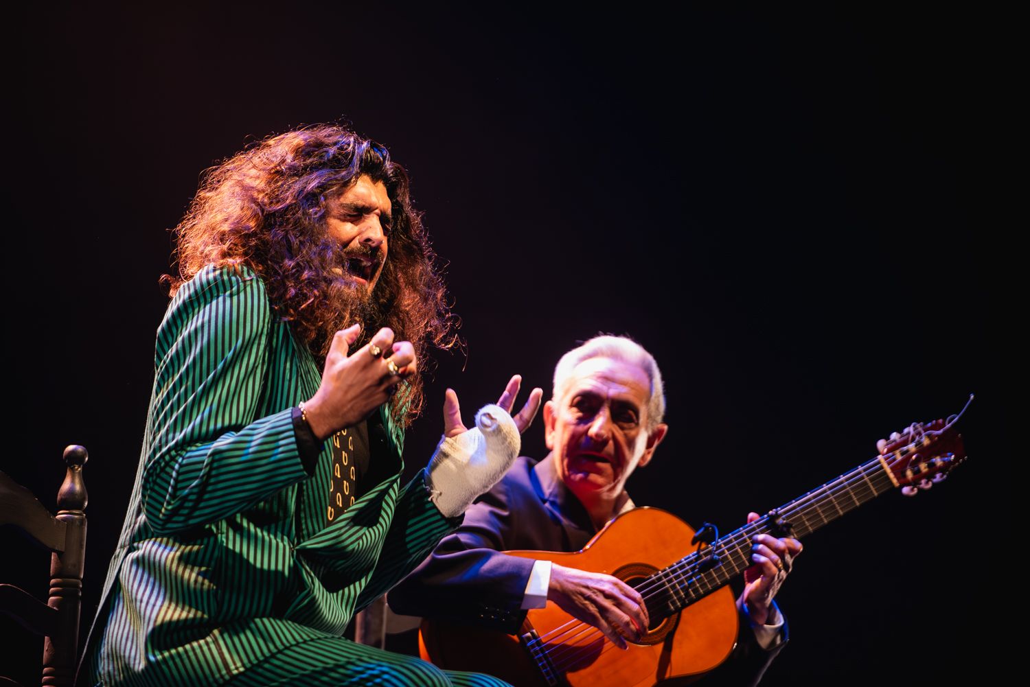 Las imágenes de la actuación de Israel Fernández y Antonio el Relojero en la Bienal de Flamenco de Sevilla 2024