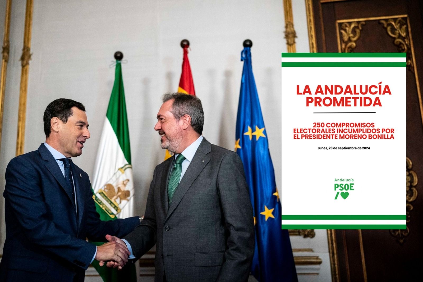 Moreno y Espadas, en una imagen en San Telmo. Moreno y Espadas, en una imagen en San Telmo.