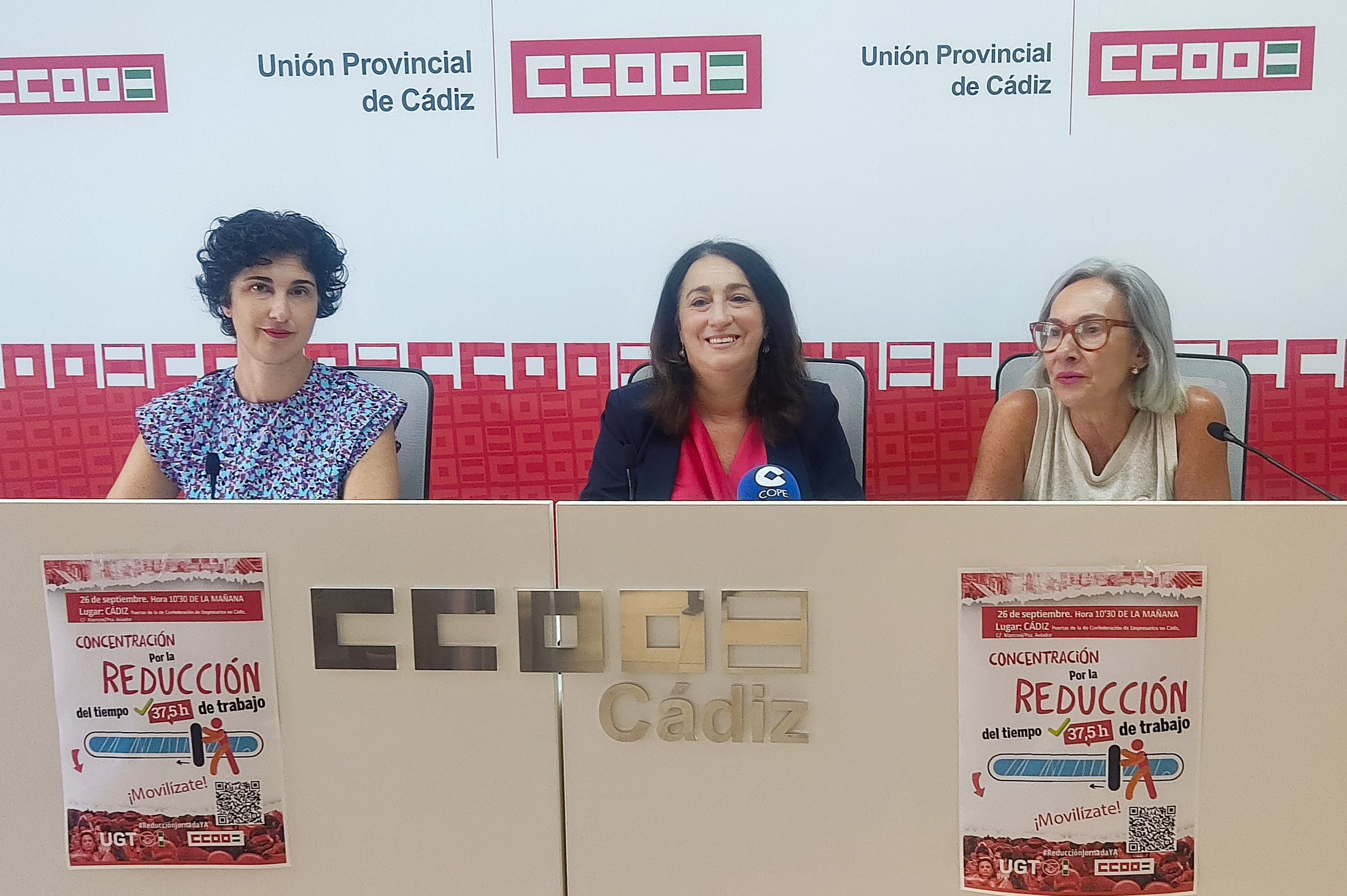 CCOO y UGT han convocado concentraciones para pedir la reducción de la jornada laboral. CCOO y UGT han convocado concentraciones para pedir la reducción de la jornada laboral.