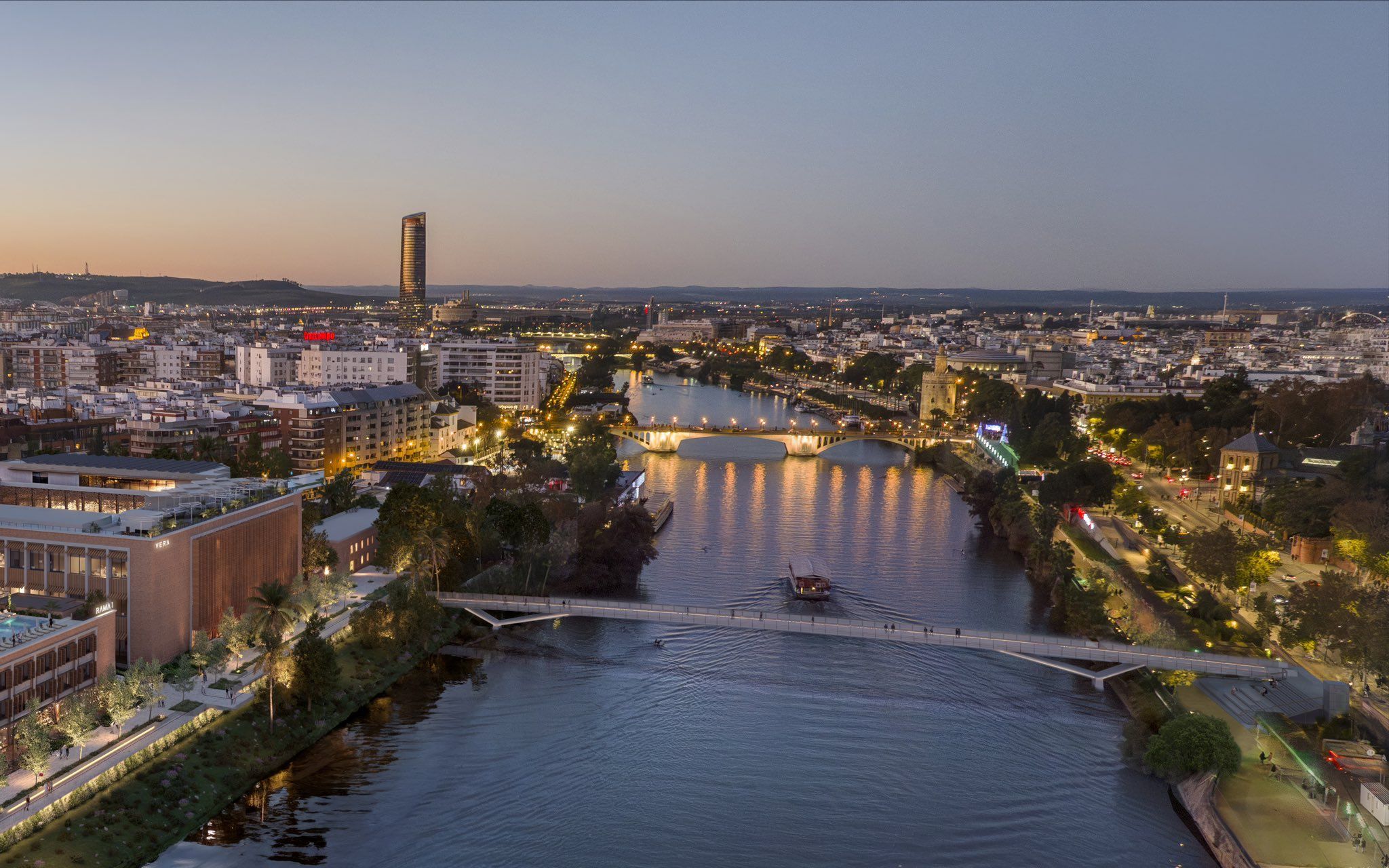 La recreación del futuro proyecto en los terrenos de Altadis en Sevilla.