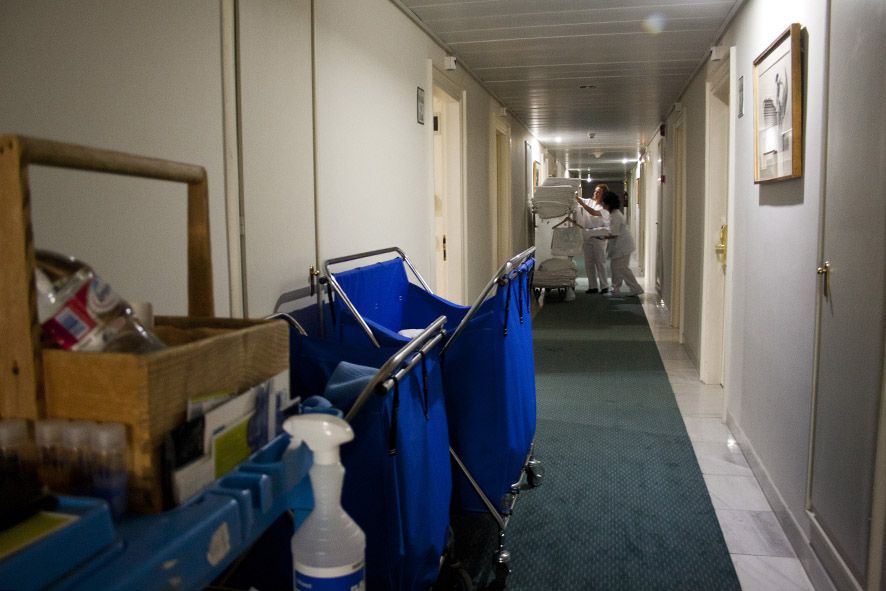 El pasillo de un hotel, en una imagen de archivo.