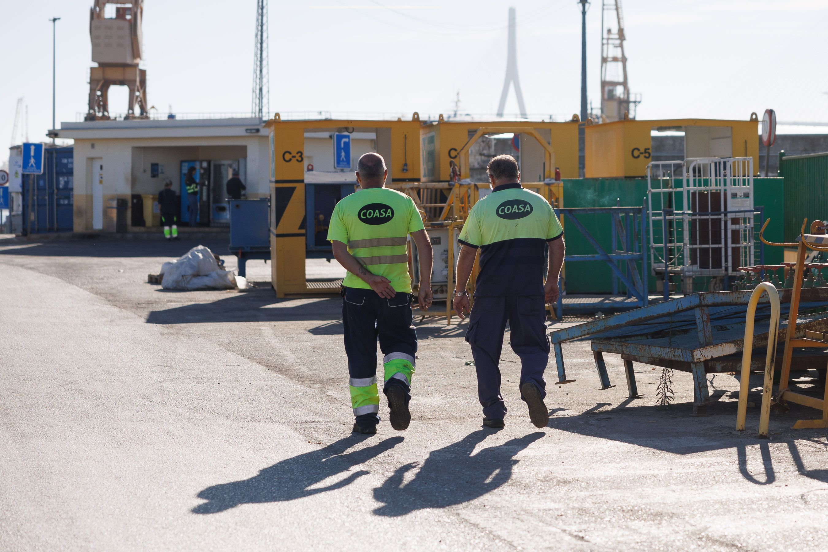 Trabajadores de Navantia, en una jornada laboral.