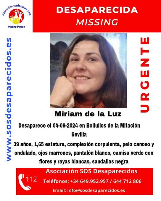 Miriam de la Luz, desaparecida.
